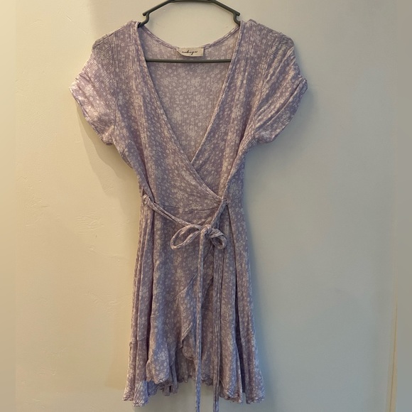 Purple Floral Dress - Picture 2 of 2